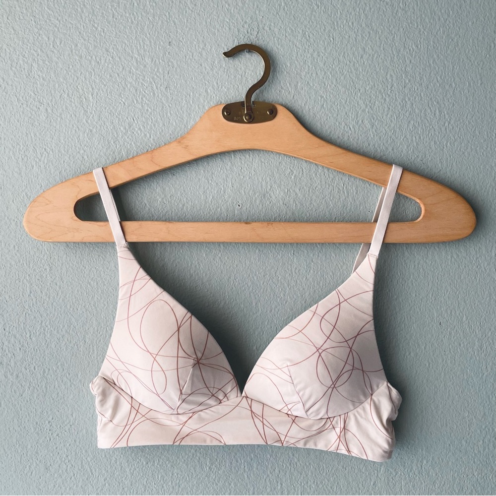 🌻5/$15🌻 Ambrielle | Beige Lightly-Lined Wire-Free Cozy Comfort Lounge Bra
